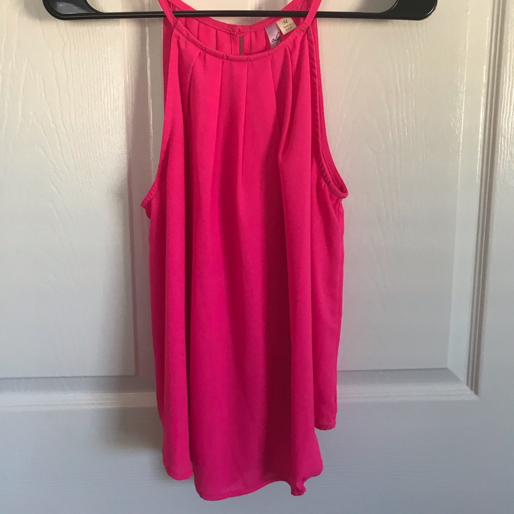 Francescas hot pink tank top